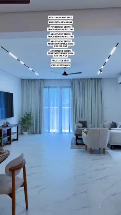 Apartment ya vyumba vinne inauzwa Masaki, Dar Es Salaam