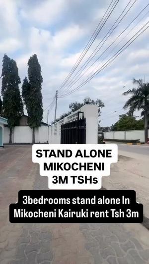 Nyumba ya vyumba vitatu inapangishwa Mikocheni, Dar Es Salaam