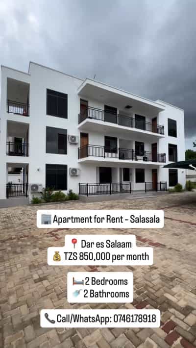 Apartment ya vyumba viwili inapangishwa Salasala, Dar Es Salaam