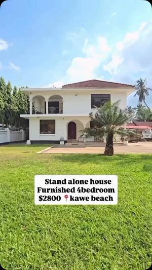 4 Bedrooms Furnished House for Rent in Kawe Beach, Dar Es Salaam