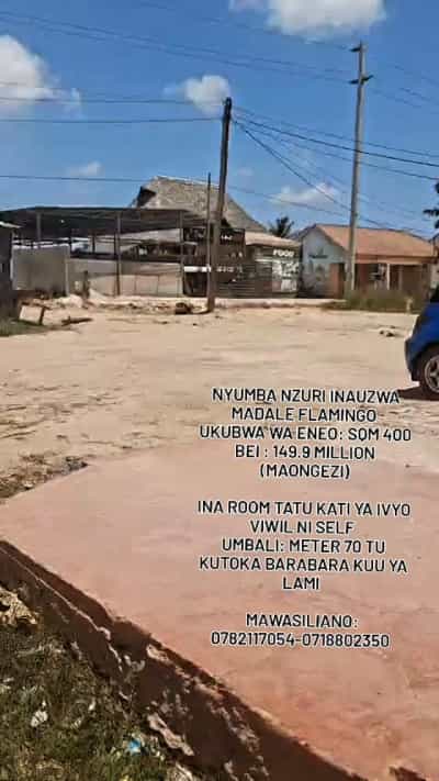 Nyumba ya vyumba vitatu inauzwa Madale Flamingo, Dar Es Salaam (400 sqm)