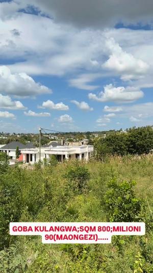 Kiwanja kinauzwa Goba Kulangwa, Dar Es Salaam (800 sqm)