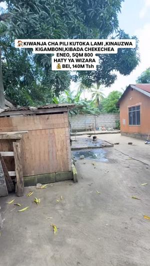 Kiwanja kinauzwa Kibada Chekechea, Kigamboni, Dar Es Salaam sqm 800