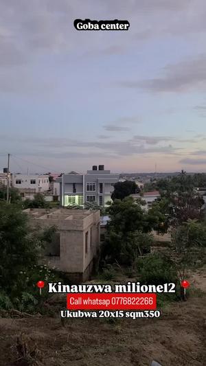 Kiwanja kinauzwa Goba Center, Dar Es Salaam (350 sqm)