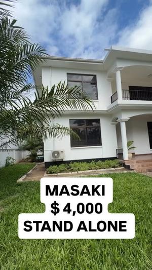 Nyumba ya vyumba vinne inapangishwa Masaki, Dar Es Salaam