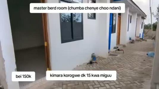 Apartment ya chumba kimoja inapangishwa Kimara Korogwe, Dar Es Salaam