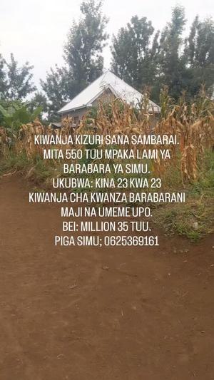 Kiwanja kinauzwa Sambarai, Kilimanjaro (529 sqm) Kiwanja kinauzwa Sambarai, Kilimanjaro (529 sqm)