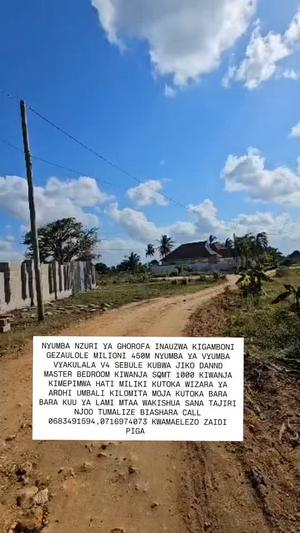 4 Bedrooms House for Sale in Kigamboni Gezaulole, Dar Es Salaam (1000 sqm) 4 Bedrooms House for Sale in Kigamboni Gezaulole, Dar Es Salaam (1000 sqm)