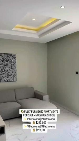 Apartment (Furnished) ya vyumba vitatu inauzwa Mbezi Beach Goig Barabarani, Dar Es Salaam Apartment (Furnished) ya vyumba vitatu inauzwa Mbezi Beach Goig Barabarani, Dar Es Salaam