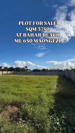 Plot for sale in Bahar Beach, Dar Es Salaam sqm 3750 Plot for sale in Bahar Beach, Dar Es Salaam sqm 3750
