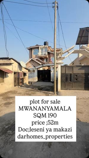Residential Plot for Sale in Mwananyamala, Dar Es Salaam (190 sqm) Residential Plot for Sale in Mwananyamala, Dar Es Salaam (190 sqm)