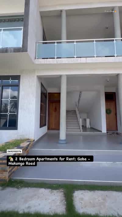 Apartment ya vyumba viwili inapangishwa Goba Makongo Road, Dar Es Salaam