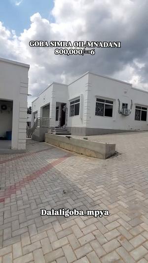 Nyumba ya vyumba viwili inapangishwa Goba Simba Oil/Mnadani, Dar Es Salaam