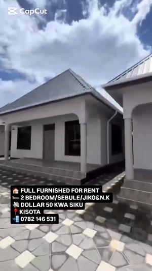 Nyumba (Furnished) ya vyumba viwili inapangishwa Kigamboni Kisota, Dar Es Salaam