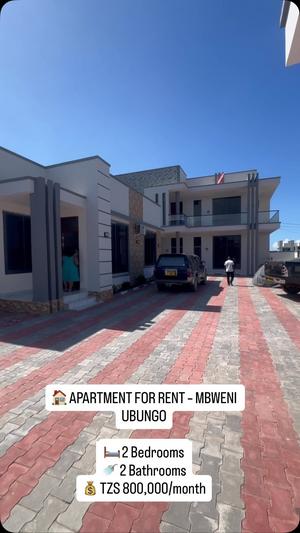 Apartment ya vyumba viwili inapangishwa Mbweni Ubungo, Dar Es Salaam Apartment ya vyumba viwili inapangishwa Mbweni Ubungo, Dar Es Salaam