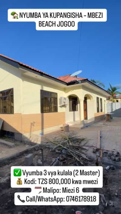 3 Bedrooms House for Rent in Mbezi Beach Jogoo, Dar Es Salaam