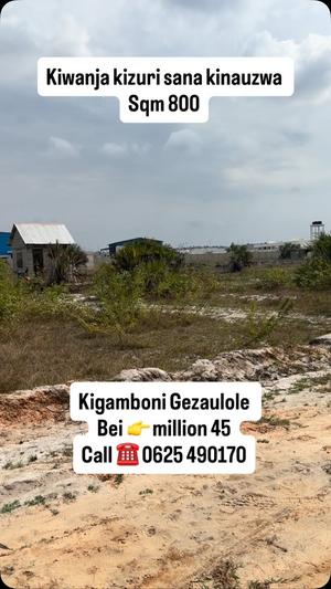 Residential Plot for Sale in Kigamboni Gezaulole block 20, Dar Es Salaam (816 sqm) Residential Plot for Sale in Kigamboni Gezaulole block 20, Dar Es Salaam (816 sqm)