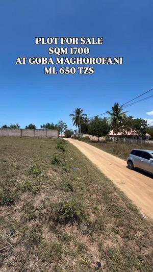 Kiwanja kinauzwa Goba Magorofani, Dar Es Salaam (1700 sqm) Kiwanja kinauzwa Goba Magorofani, Dar Es Salaam (1700 sqm)