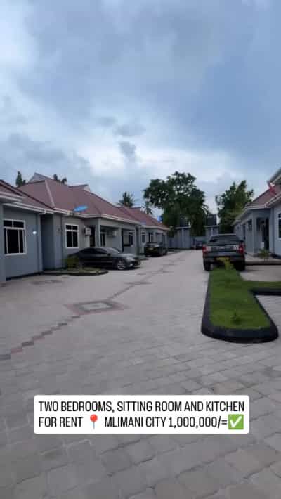 Apartment ya vyumba viwili inapangishwa Mlimani City, Dar Es Salaam