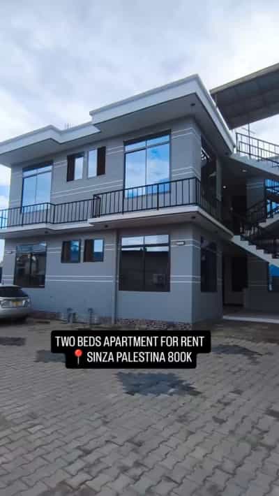 Apartment ya vyumba viwili inapangishwa SINZA PALESTINA, Dar Es Salaam