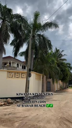 Plot for sale in Bahar Beach, Dar Es Salaam sqm 1800