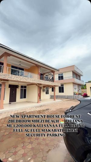 Apartment ya vyumba viwili inapangishwa Mbezi Beach Juliana, Dar Es Salaam