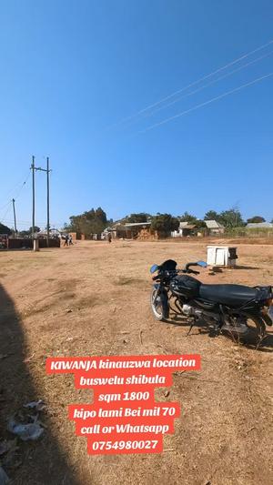 Kiwanja kinauzwa Buswelu Shibula, Mwanza sqm 1800