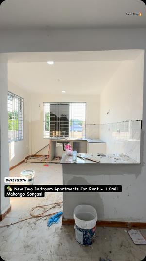 Apartment ya vyumba viwili inapangishwa Makongo Songasi, Dar Es Salaam