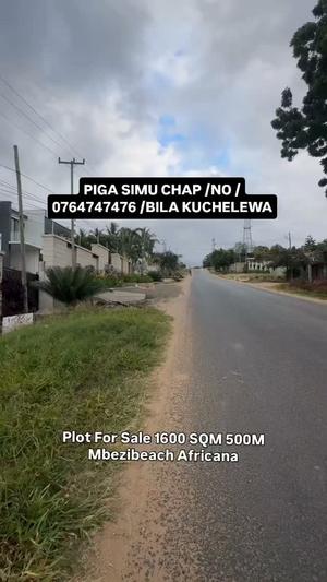 Kiwanja kinauzwa Mbezi Beach Africana, Dar Es Salaam sqm 1600 Kiwanja kinauzwa Mbezi Beach Africana, Dar Es Salaam sqm 1600