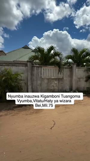 Nyumba ya vyumba vitatu inauzwa Kigamboni Tuangoma, Dar Es Salaam (300 sqm)