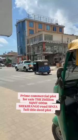 Kiwanja (Commercial Plot) kinauzwa Sinza Shekirango Road, Dar Es Salaam (600 sqm)