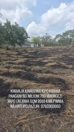 Kiwanja kinauzwa Kibaha Pangani, Pwani (9916 sqm) Kiwanja kinauzwa Kibaha Pangani, Pwani (9916 sqm)