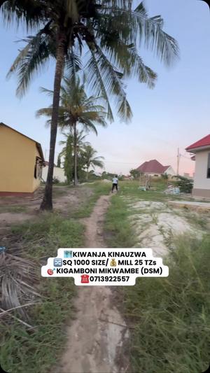 Plot for sale in Mikwambe, Dar Es Salaam sqm 1000 Plot for sale in Mikwambe, Dar Es Salaam sqm 1000