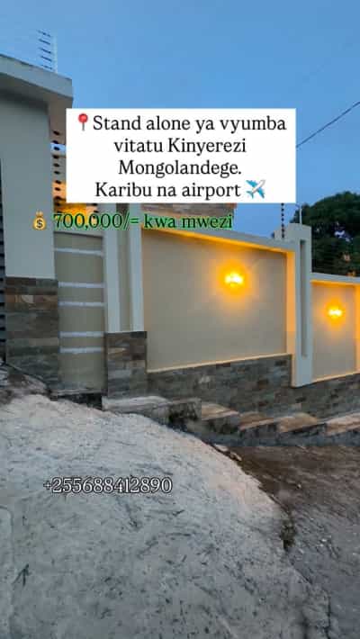 Nyumba ya vyumba vitatu inapangishwa Kinyerezi Mongolandege, Dar Es Salaam