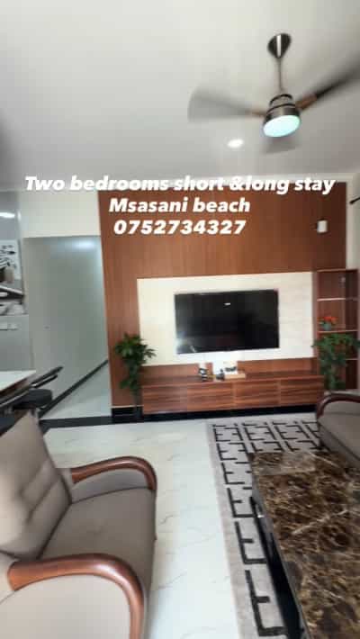 Apartment (Furnished) ya vyumba viwili inapangishwa Msasani Beach, Dar Es Salaam