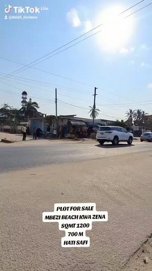 Residential Plot for Sale in Mbezi Beach Kwa Zena, Dar Es Salaam (1200 sqm)