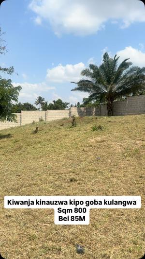 Kiwanja kinauzwa Goba Kulangwa, Dar Es Salaam (800 sqm) Kiwanja kinauzwa Goba Kulangwa, Dar Es Salaam (800 sqm)