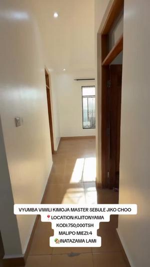 Nyumba ya vyumba viwili inapangishwa Kijitonyama, Dar Es Salaam Nyumba ya vyumba viwili inapangishwa Kijitonyama, Dar Es Salaam