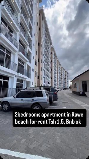 Apartment ya vyumba viwili inapangishwa Kawe Beach, Dar Es Salaam