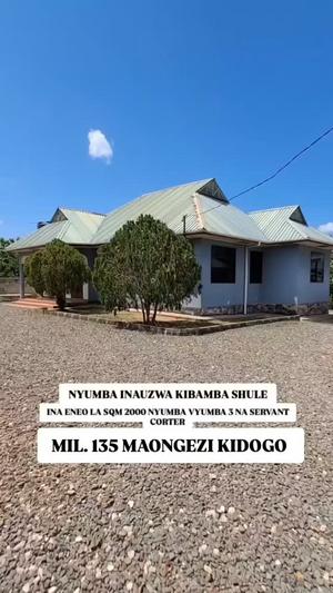Nyumba ya vyumba vitatu inauzwa Kibamba Shule Hondogo, Dar Es Salaam (2000 sqm) Nyumba ya vyumba vitatu inauzwa Kibamba Shule Hondogo, Dar Es Salaam (2000 sqm)