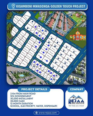 Viwanja vinauzwa Mwasonga, Dar Es Salaam (400 sqm)