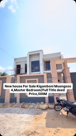 Nyumba ya vyumba vinne inauzwa Kigamboni Mongozo, Dar Es Salaam (600 sqm)