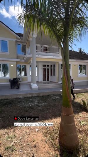 Nyumba ya vyumba vitano inapangishwa Goba Lastanza, Dar Es Salaam