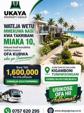 Plots for sale in Kigamboni, Dar Es Salaam