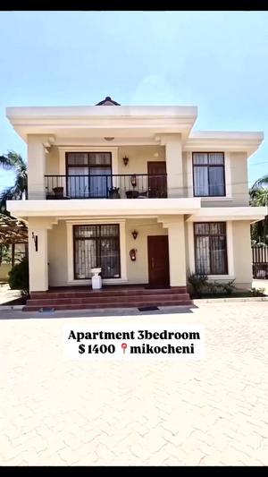 Apartment ya vyumba vitatu inapangishwa Mikocheni, Dar Es Salaam