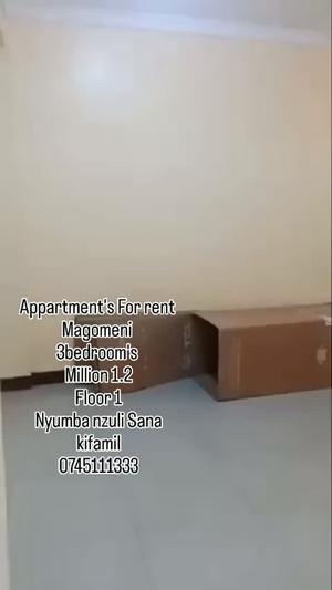 Nyumba/Apartment ya vyumba vitatu inapangishwa Magomeni, Dar Es Salaam Nyumba/Apartment ya vyumba vitatu inapangishwa Magomeni, Dar Es Salaam