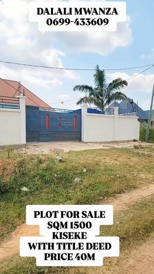 Plot for sale in Kiseke, Mwanza sqm 1500