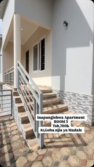 Apartment ya vyumba vitatu inapangishwa Goba njia ya Madale, Dar Es Salaam