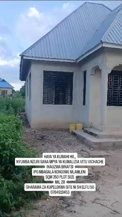 Nyumba ya vyumba vitatu inauzwa Mbagala, Dar Es Salaam Nyumba ya vyumba vitatu inauzwa Mbagala, Dar Es Salaam