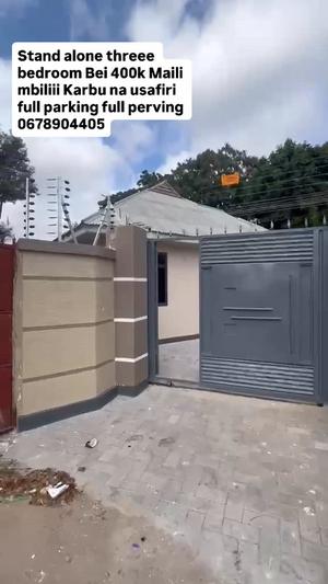 Nyumba ya vyumba vitatu inapangishwa Maili Mbili, Dodoma